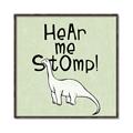 Picture of Hear me Stomp Green Bkg _GroupedProduct_Square_Mini_ _GroupedProduct_Square_Canvas_Framed_