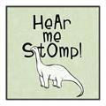 Picture of Hear me Stomp Green Bkg _GroupedProduct_Square_Mini_ _GroupedProduct_Square_Canvas_Framed_