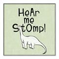 Picture of Hear me Stomp Green Bkg _GroupedProduct_Square_Mini_ _GroupedProduct_Square_Canvas_Framed_