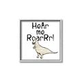 Picture of Hear me Roar Beige  _GroupedProduct_Square_Mini_ _GroupedProduct_Square_Canvas_Framed_