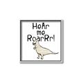 Picture of Hear me Roar Beige  _GroupedProduct_Square_Mini_ _GroupedProduct_Square_Canvas_Framed_