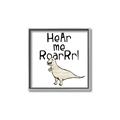Picture of Hear me Roar Beige  _GroupedProduct_Square_Mini_ _GroupedProduct_Square_Canvas_Framed_
