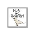 Picture of Hear me Roar Beige  _GroupedProduct_Square_Mini_ _GroupedProduct_Square_Canvas_Framed_