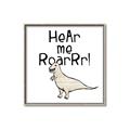 Picture of Hear me Roar Beige  _GroupedProduct_Square_Mini_ _GroupedProduct_Square_Canvas_Framed_