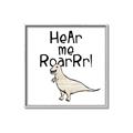 Picture of Hear me Roar Beige  _GroupedProduct_Square_Mini_ _GroupedProduct_Square_Canvas_Framed_