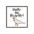 Picture of Hear me Roar Beige  _GroupedProduct_Square_Mini_ _GroupedProduct_Square_Canvas_Framed_