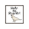 Picture of Hear me Roar Beige  _GroupedProduct_Square_Mini_ _GroupedProduct_Square_Canvas_Framed_