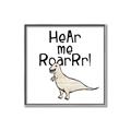 Picture of Hear me Roar Beige  _GroupedProduct_Square_Mini_ _GroupedProduct_Square_Canvas_Framed_