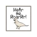 Picture of Hear me Roar Beige  _GroupedProduct_Square_Mini_ _GroupedProduct_Square_Canvas_Framed_