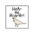 Picture of Hear me Roar Beige  _GroupedProduct_Square_Mini_ _GroupedProduct_Square_Canvas_Framed_