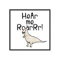 Picture of Hear me Roar Beige  _GroupedProduct_Square_Mini_ _GroupedProduct_Square_Canvas_Framed_