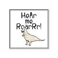 Picture of Hear me Roar Beige  _GroupedProduct_Square_Mini_ _GroupedProduct_Square_Canvas_Framed_