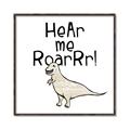 Picture of Hear me Roar Beige  _GroupedProduct_Square_Mini_ _GroupedProduct_Square_Canvas_Framed_