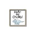 Picture of Hear me Chomp Blue _GroupedProduct_Square_Mini_ _GroupedProduct_Square_Canvas_Framed_