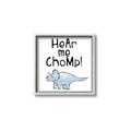 Picture of Hear me Chomp Blue _GroupedProduct_Square_Mini_ _GroupedProduct_Square_Canvas_Framed_