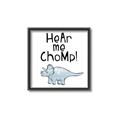Picture of Hear me Chomp Blue _GroupedProduct_Square_Mini_ _GroupedProduct_Square_Canvas_Framed_