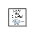 Picture of Hear me Chomp Blue _GroupedProduct_Square_Mini_ _GroupedProduct_Square_Canvas_Framed_