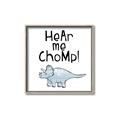 Picture of Hear me Chomp Blue _GroupedProduct_Square_Mini_ _GroupedProduct_Square_Canvas_Framed_