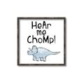 Picture of Hear me Chomp Blue _GroupedProduct_Square_Mini_ _GroupedProduct_Square_Canvas_Framed_