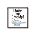 Picture of Hear me Chomp Blue _GroupedProduct_Square_Mini_ _GroupedProduct_Square_Canvas_Framed_