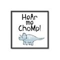 Picture of Hear me Chomp Blue _GroupedProduct_Square_Mini_ _GroupedProduct_Square_Canvas_Framed_