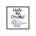 Picture of Hear me Chomp Blue _GroupedProduct_Square_Mini_ _GroupedProduct_Square_Canvas_Framed_