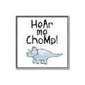 Picture of Hear me Chomp Blue _GroupedProduct_Square_Mini_ _GroupedProduct_Square_Canvas_Framed_