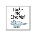 Picture of Hear me Chomp Blue _GroupedProduct_Square_Mini_ _GroupedProduct_Square_Canvas_Framed_