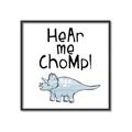 Picture of Hear me Chomp Blue _GroupedProduct_Square_Mini_ _GroupedProduct_Square_Canvas_Framed_