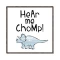 Picture of Hear me Chomp Blue _GroupedProduct_Square_Mini_ _GroupedProduct_Square_Canvas_Framed_