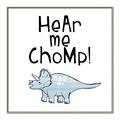 Picture of Hear me Chomp Blue _GroupedProduct_Square_Mini_ _GroupedProduct_Square_Canvas_Framed_
