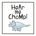 Picture of Hear me Chomp Blue _GroupedProduct_Square_Mini_ _GroupedProduct_Square_Canvas_Framed_