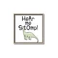 Picture of Hear me Stomp Green  _GroupedProduct_Square_Mini_ _GroupedProduct_Square_Canvas_Framed_