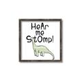 Picture of Hear me Stomp Green  _GroupedProduct_Square_Mini_ _GroupedProduct_Square_Canvas_Framed_
