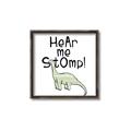 Picture of Hear me Stomp Green  _GroupedProduct_Square_Mini_ _GroupedProduct_Square_Canvas_Framed_