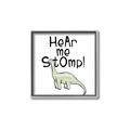 Picture of Hear me Stomp Green  _GroupedProduct_Square_Mini_ _GroupedProduct_Square_Canvas_Framed_