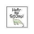 Picture of Hear me Stomp Green  _GroupedProduct_Square_Mini_ _GroupedProduct_Square_Canvas_Framed_