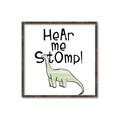 Picture of Hear me Stomp Green  _GroupedProduct_Square_Mini_ _GroupedProduct_Square_Canvas_Framed_