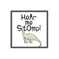 Picture of Hear me Stomp Green  _GroupedProduct_Square_Mini_ _GroupedProduct_Square_Canvas_Framed_