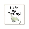 Picture of Hear me Stomp Green  _GroupedProduct_Square_Mini_ _GroupedProduct_Square_Canvas_Framed_
