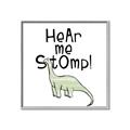 Picture of Hear me Stomp Green  _GroupedProduct_Square_Mini_ _GroupedProduct_Square_Canvas_Framed_