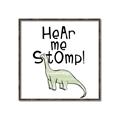 Picture of Hear me Stomp Green  _GroupedProduct_Square_Mini_ _GroupedProduct_Square_Canvas_Framed_