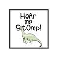 Picture of Hear me Stomp Green  _GroupedProduct_Square_Mini_ _GroupedProduct_Square_Canvas_Framed_