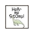 Picture of Hear me Stomp Green  _GroupedProduct_Square_Mini_ _GroupedProduct_Square_Canvas_Framed_