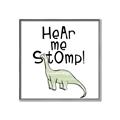 Picture of Hear me Stomp Green  _GroupedProduct_Square_Mini_ _GroupedProduct_Square_Canvas_Framed_