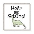 Picture of Hear me Stomp Green  _GroupedProduct_Square_Mini_ _GroupedProduct_Square_Canvas_Framed_