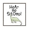 Picture of Hear me Stomp Green  _GroupedProduct_Square_Mini_ _GroupedProduct_Square_Canvas_Framed_