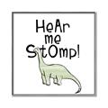Picture of Hear me Stomp Green  _GroupedProduct_Square_Mini_ _GroupedProduct_Square_Canvas_Framed_
