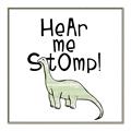 Picture of Hear me Stomp Green  _GroupedProduct_Square_Mini_ _GroupedProduct_Square_Canvas_Framed_