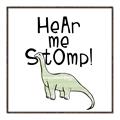 Picture of Hear me Stomp Green  _GroupedProduct_Square_Mini_ _GroupedProduct_Square_Canvas_Framed_